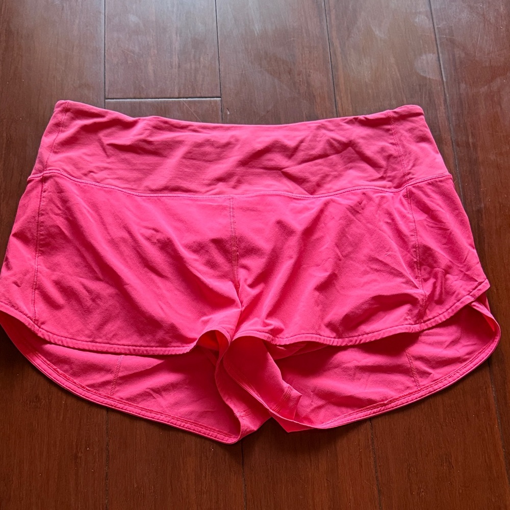 lululemon athletica Bright Pink Athletic Shorts